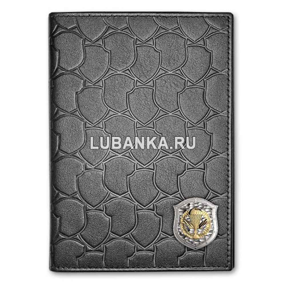 Кожаная обложка для паспорта «ВДВ»